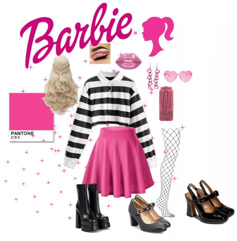 barbie Outfit | ShopLook Alt Barbie Outfits, Barbiesclutter Outfits, Rockstar Barbie Outfit, Barbie Bounding, Raquelle Barbie Dti Outfit, Barbie Signature Looks, Outfit Ideas For Party, Barbie Core, Barbie Outfits