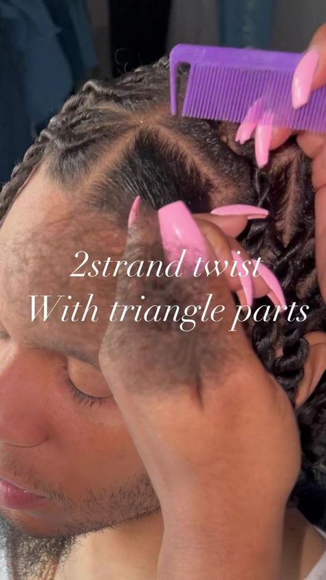 💈This was my first time doing 2strand twist with triangle parts🤸🏽‍♂️ #2strandtwist #twistout #menhairstyle #menhair #hairstyles #bloop | Mel Harris | MDG · Power Twist With Triangle Parts, Triangle Parts, Twist Out, Mens Hairstyles, First Time, Twist, Hairstyles, Hair Styles, Hair