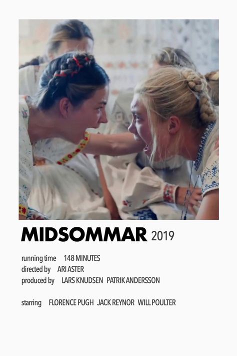 minimalist movie poster Midsommar Movie Poster, Huge Tv, Will Poulter, Wall Collage Kit, Minimalist Movie Poster, Collage Kit, Movie Posters Minimalist, Florence Pugh, Glossy Photo Paper