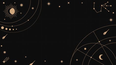 Celestial Desktop Wallpaper Hd, Stars Desktop Wallpaper Aesthetic, Celestial Background Desktop, Astrology Wallpaper Desktop, Star Background Laptop, Witchy Wallpaper Desktop, Boho Desktop Background, Celestial Line Art, Gold Star Wallpaper