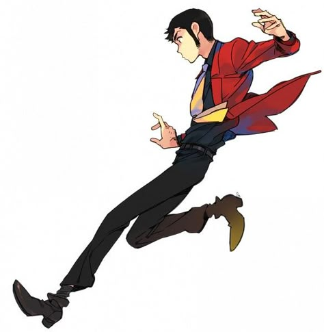 Arsene Lupin, Lupin 3, Nagisa Shiota, Lupin The Third, Action Pose Reference, Lupin Iii, Old Anime, Character Poses, Dynamic Poses