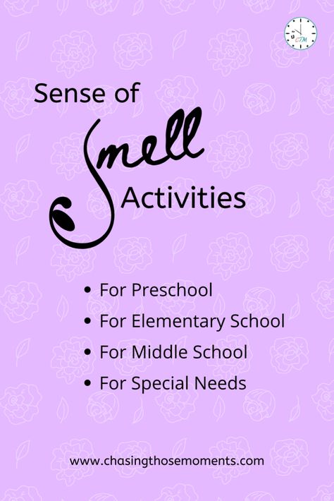 Sense Of Smell Activities Preschool, Sense Of Smell Activities, Smell Activities, Vbs Games, Holy Week Activities, Spring Smells, 5 Senses Activities, How To Smell Good, Cousin Camp