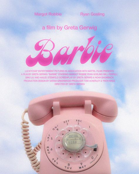 Barbie Movies Aesthetic 2023, Barbie Themed Graphic Design, Barbie Film Poster, Barbie Wall Prints, Barbie Spotify Cover, Barbie Poster Prints, Barbie Aesthetic Collage, Barbie Poster Ideas, Vintage Barbie Poster