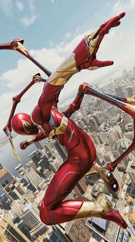 Spider Armor, Original Spiderman, Spiderman Ps4, Man Spider, Univers Marvel, Iron Spider, Marvel Superhero Posters, Spiderman Pictures, Marvel Spiderman Art