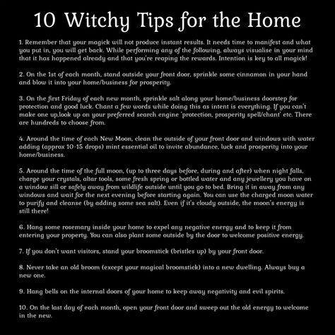 Witchy Activities, First Friday Of The Month, Witchy Tips, First Friday, New Month, For The Home, Salt