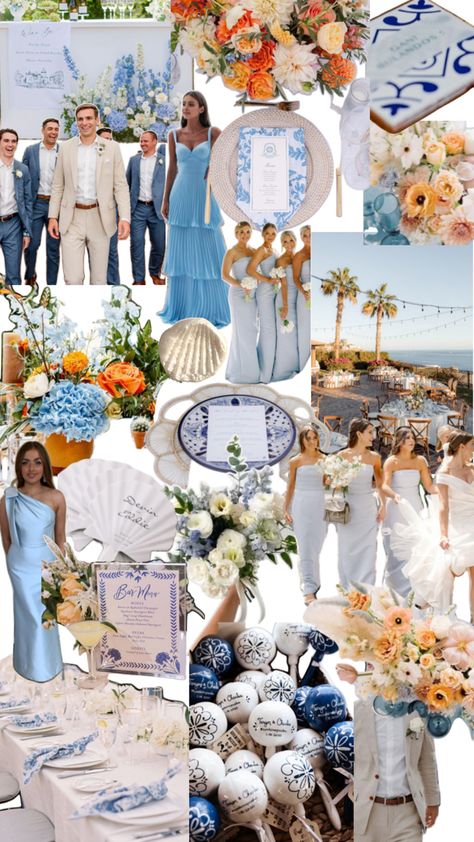 Blue And Gold Beach Wedding, Ocean Blue Wedding Theme, Ocean Blue Wedding, Beach Wedding Theme, Gold Beach Wedding, Blue Wedding Theme, Carribean Blue, Yacht Wedding, Gold Beach