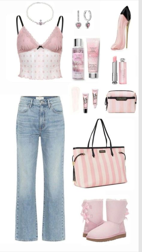 Victoria Secret Style Outfits, Victoria Secret Aesthetic Outfits, Latina Wishlist, Victoria Secret Outfits Casual, Glowup Plan, Girly School Outfits, Vs Models Aesthetic, Victoria Era, Outfit Coquette