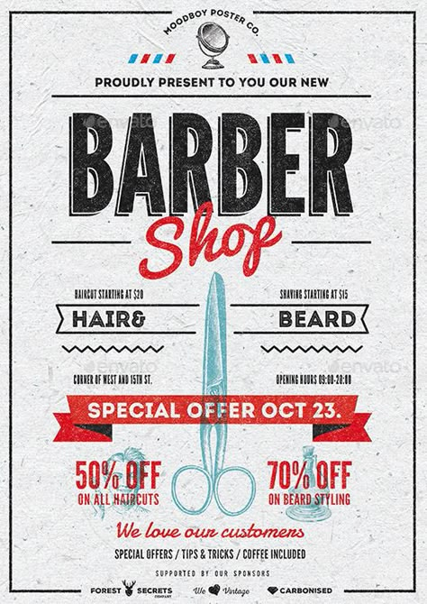 Barbershop Poster Graphic Design, Vintage Barber Poster, Barber Logo Ideas Graphic Design, Barber Shop Poster Design, Barber Flyer Design, Barber Shop Poster, Barbershop Poster, Barber Poster, Barber Shop Vintage