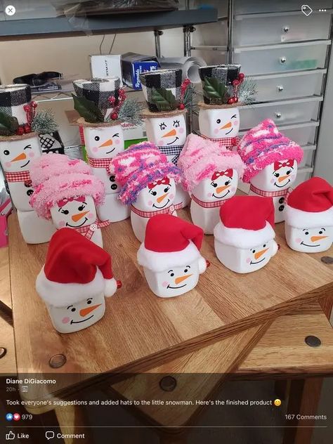 Foam Dice Crafts, Dollar Tree Crafts To Sell, Dollar Tree Christmas Decorations, Dice Crafts, Snowman Ideas, Marshmallow Crafts, Fun Diy Projects, Marshmallow Peeps, Brick Art