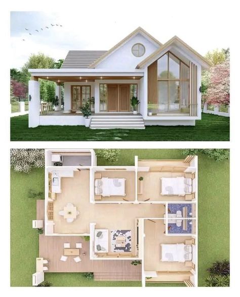 Small House Layout Small House Layout Plan, Unique Small House Plans, Metal Building Home, Small House Layout, Modern Small House Design, Cool Tree Houses, Small House Floor Plans, House Layout Plans, Future Home