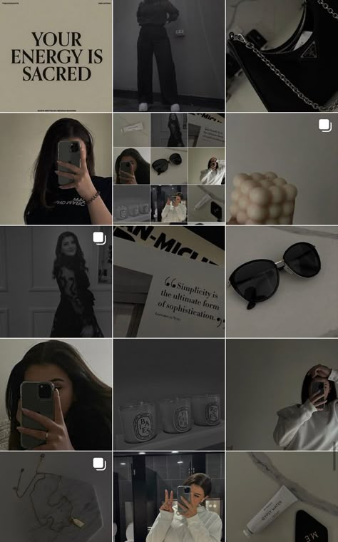 Dark Ig Feed, Dark Instagram Feed, Instagram Feed Organizer, Instagram Feed Goals, Instagram Feed Tips, Best Instagram Feeds, Instagram Feed Planner, Dark Feeds, Feed Goals