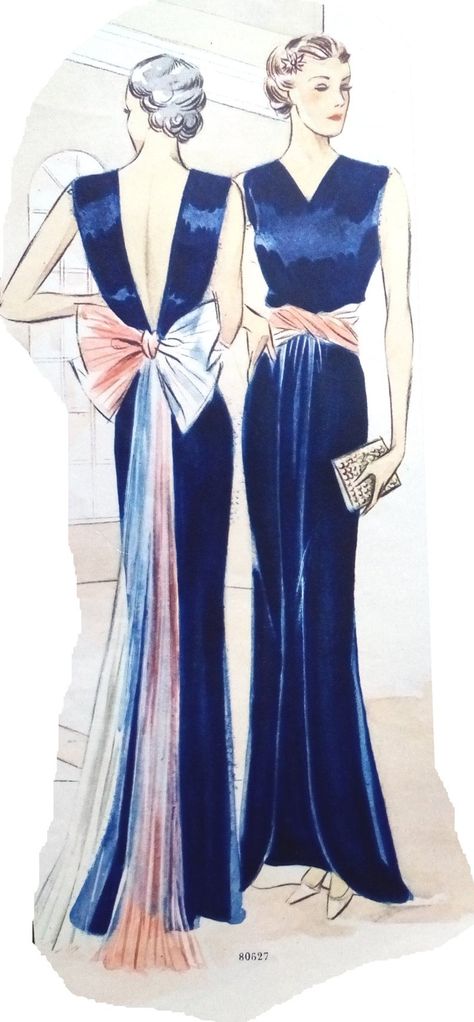 Vintage 88cm/34.6 bust size 1930s sleeveless open back | Etsy 1930s Outfits, Evening Dress Sewing Patterns, 1930s Gown, 1930's Dresses, 1930 Fashion, Evening Gowns With Sleeves, Summer Day Dresses, 30s Fashion, Dress Alterations