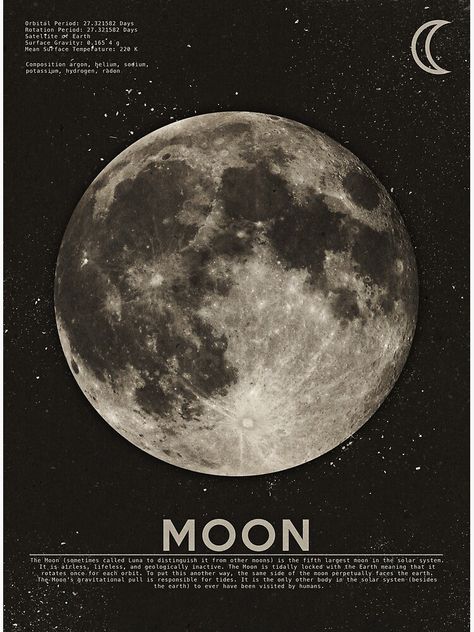 "Moon" Art Print by heatherlandis | Redbubble Look Wallpaper, Astronomy Art, The Moon Is Beautiful, Moon Art Print, Moon Poster, Moon Lovers, Vintage Poster Art, Space And Astronomy, Moon Art