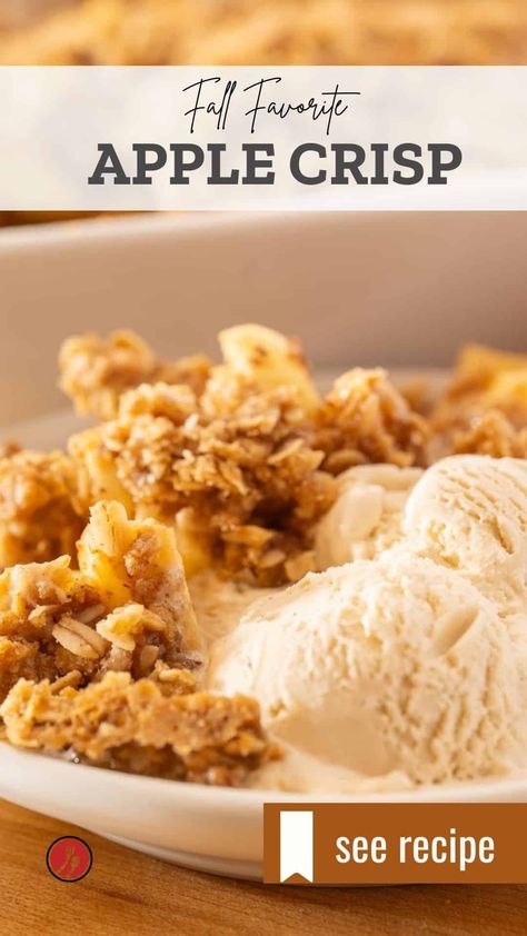 Ready to Satisfy Your Cravings? Try Our Deliciously Simple Apple Crisp Recipe! 😋🍏 A Taste of Autumn in Every Bite. 🍁🍽️ #HomemadeGoodness #AppleCrispDelight Single Serve Apple Crumble, Apple Recipes Easy Healthy, The Best Apple Crisp, Old Fashioned Apple Crisp, Apple Crisp Pie, Homemade Apple Crisp, Best Apple Crisp Recipe, Apple Recipes Healthy, Best Apple Crisp