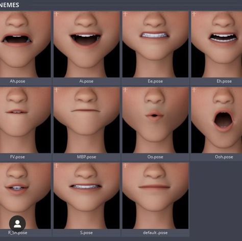 not-given #3DModeling #DigitalArt #CGI #3DDesign #VirtualReality #ComputerGraphics #3DPrinting #Animation Lipsync Animation Reference, Character Model Sheet T Pose, Lipsync Animation, Mouth Expressions, Stylized Face, Mouth Animation, Blender Character, Expressions Drawing, Blender Character Modeling