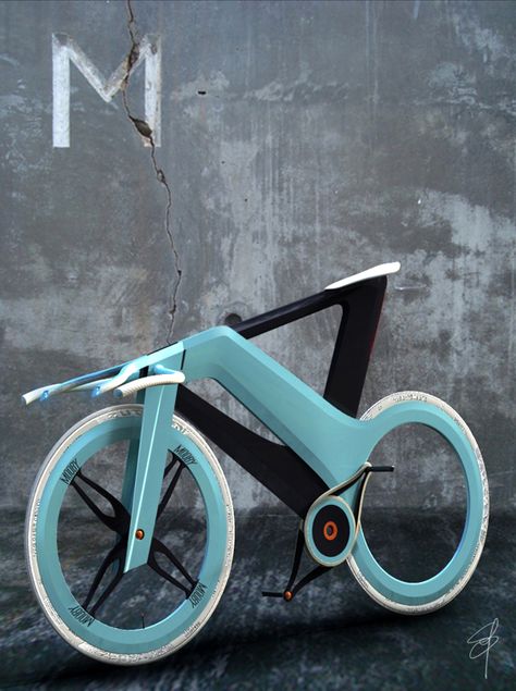 ♂ Unique Blue Custo-bike design by Madella Simone Velo Vintage, Fixed Bike, Motorized Bicycle, I Want To Ride My Bicycle, Vw T1, Bike Style, Cool Bicycles, Bicycle Design, Vehicle Design