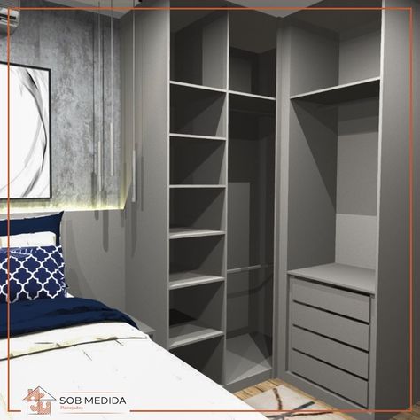 Wardrobe Inner Laminate, Walk In Closet Apartment Ideas, Narrow Closet Design, Corner Wardrobe Closet, Wooden Wardrobe Design, Corner Wardrobe, Closet Design Layout, Latest Living Room Designs, Closet Renovation