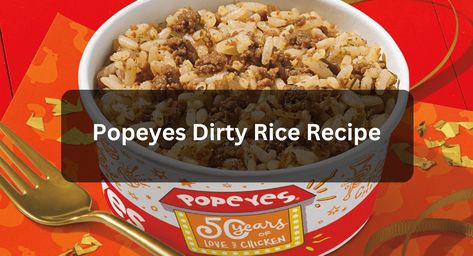 Step into the world of Southern comfort cuisine with our meticulously crafted Popeyes Dirty Rice Recipe. This beloved dish embodies the rich tapestry of Popeyes Dirty Rice Recipe, Spicy Mayo Recipe, Blackened Chicken Recipe, Dirty Rice Recipe, Creole Spice, Popeyes Chicken, Dirty Rice, Blackened Chicken, Chicken Tender Recipes