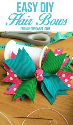 Stop spending money buying hair bows and make them instead! This easy craft tutorial is perfect for making hair bows for every outfit! How To Make Hair Bows, Easy Diy Hair, Hair Bow Instructions, Animal Bows, Stop Spending Money, Stop Spending, Making Bows, Bow Ideas, Hair Bow Tutorial