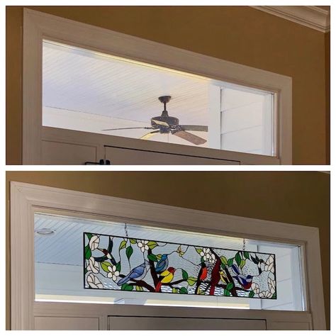 Stained Glass Transom Windows - Browse Our Catalog Cabinet Insert, Glass Transom, Transom Window, Vinyl Frames, Glass Window Art, Making Stained Glass, Stained Glass Window Panel, Transom Windows, Bullseye Glass