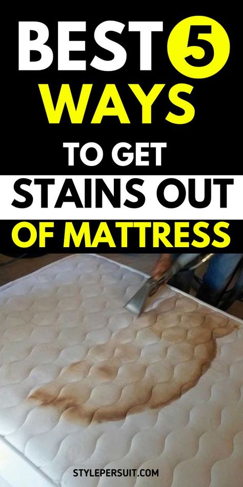 Deep cleaning your mattress is a crucial yet often overlooked aspect of home hygiene. To ensure an effective and thorough cleaning process, follow these steps on how ot get stains out of mattress... Stains Out Of Mattress, Matress Cleaning, Diy Mattress Cleaner, Deep Clean Mattress, Clean Mattress Stains, Remove Sweat Stains, Mattress Cleaner, Diy Mattress, Mattress Stains