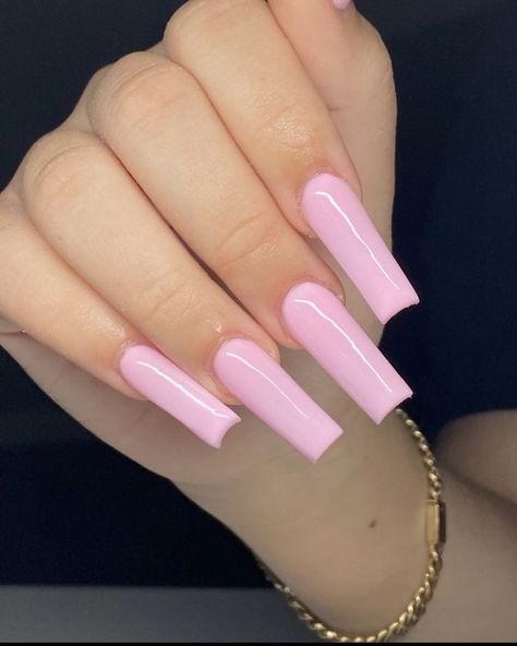 Plain Acrylic Nails, Girl Streetwear, Long Square Nails, Tapered Square Nails, Plain Nails, Colored Acrylic Nails, Simple Acrylic Nails, Long Acrylic Nails Coffin, Acrylic Nails Coffin Pink