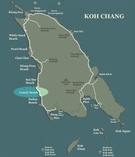 Lonely Beach Koh Chang Map Koh Samui Thailand Hotels, Koh Samet Thailand, Koh Lanta Beach, Chaweng Beach Koh Samui, Travelling Thailand, Koh Samui Beach, Asia Trip, Pearl Beach, Koh Chang