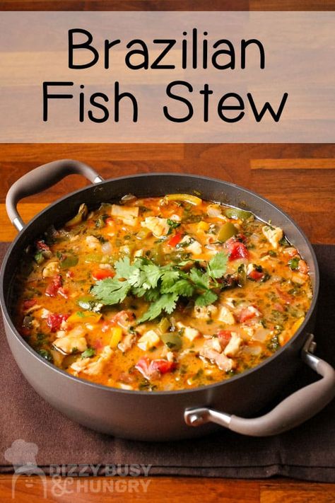 Marinated Tilapia, Moqueca Recipe, Brazilian Fish Stew, Sup Ikan, Seafood Stew Recipes, Fish Stew Recipes, Tilapia Recipes, Seafood Stew, Fish Stew