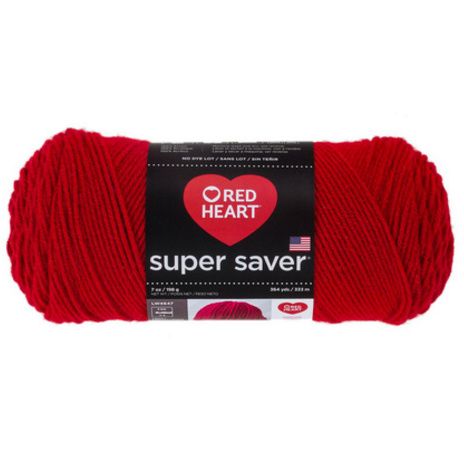 Red Heart Super Saver Yarn, Dark Orchid, Acrylic Medium, Cherry Red Color, Retro Ornaments, Knitting Gauge, I Love This Yarn, Red Yarn, Super Saver