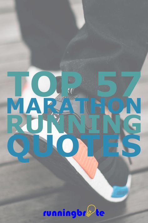 Running a marathon is hard. One of the best ways to motivate yourself is by reading great quotes. Check out the top 57 marathon running quotes. #running #runner #run #quote #quotes #marathon First Marathon Quotes, Marathon Motivation Quotes, Runners Quotes Motivation, Run Quote, Wiser Quotes, Marathon Quotes, Marathon Signs, Ways To Motivate Yourself, Runner Quotes