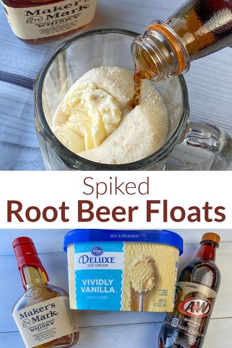 Beer Flavors, Whiskey Ice Cream, Root Beer Float Recipe, Ice Cream Drink, Quick Easy Family Meals, Root Beer Floats, Floats Drinks, Shot Of Whiskey, Ice Cream Drinks