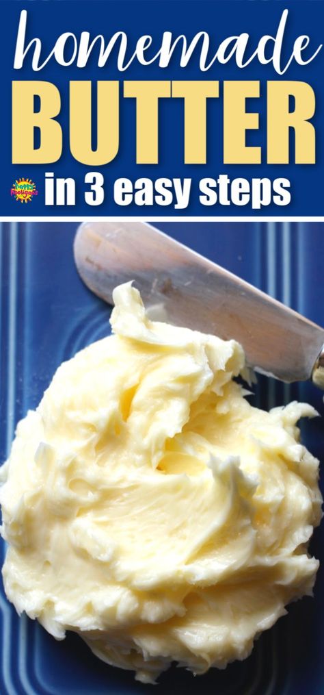 Make butter in a jar in 10 minutes with this fun and easy process! Kids and adults alike will love making it and eating it. Great as a science experiment with kids and a fun way to impress dinner guests! Delicious spread on muffins, toast, homemade bread, crackers and more. Learn how easy it is to make here! #HappyHooligans #ButterRecipe #HomemadeButter #Butter #WhippingCream How To Make Real Butter, Making Butter With Preschoolers, How To Make Butter In A Jar, Butter In A Jar For Kids, Homemade Butter In A Jar, Butter In A Jar, Bread Crackers, Heritage School, Make Butter