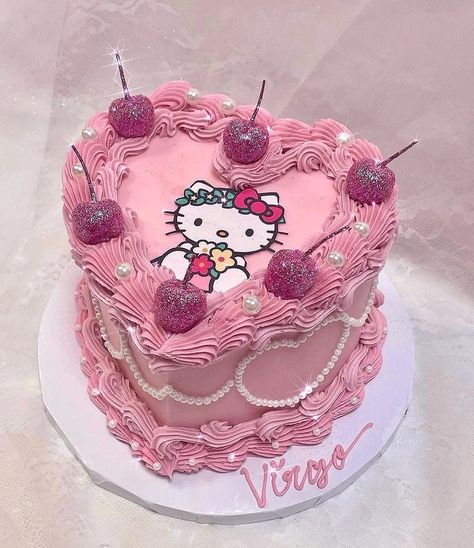 All Posts • Instagram Hello Kitty Cakes Aesthetic, Hello Kitty Birthday Cake Aesthetic, Pastel Hello Kitty Aesthetic, Hello Kitty 21st Birthday Cake, Hello Kitty Cakes, Hello Kitty Vintage Cake, Vintage Heart Cake Hello Kitty, Hello Kitty Birthday Cake, Hello Kitty Bow