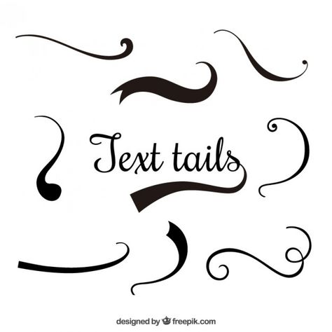 Text tails Free Vector | Free Vector #Freepik #freevector #freeornament #freetypography #freefont #freetext Font With Tails, Text Dividers, Projets Cricut, Doodle Fonts, Cricut Projects Beginner, Creative Lettering, Cricut Fonts, Free Text, Cricut Free