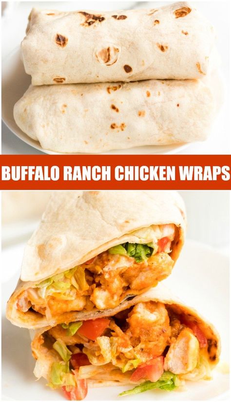 Buffalo Chicken Wraps Recipes, Shredded Lettuce Recipes, Breaded Buffalo Chicken, Buffalo Ranch Chicken Wrap, Buffalo Chicken Strips, Buffalo Chicken Wrap, Persnickety Plates, Buffalo Ranch Chicken, Whole30 Meal Prep