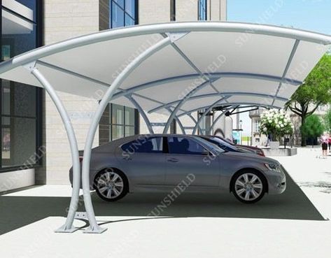 Car Porch Design Modern, Porch Design Modern, Canopy Design Architecture, Parking Canopy, Car Park Design, Cantilever Carport, Carport Tent, Canopy Carport, Car Porch Design