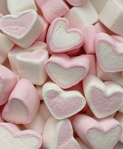 heart marshmallows Valentines Widgets, Heart Marshmallows, Light Pink Aesthetic, Pink Vibe, Pink Widget, Pink Era, Pink Sweets, Pink Marshmallows, Heart Shaped Candy