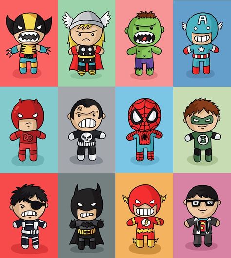 Use for super hero self portraits. Cute Superhero, Superhero Pictures, Superhero Prints, Julian Opie, Chibi Marvel, Marvel Drawings, Batman Wallpaper, Superhero Wallpaper, Superhero Theme