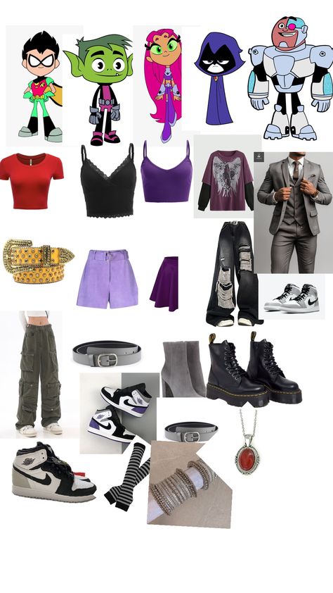 Teen Titans Outfits, About Me Template, Teen Titans