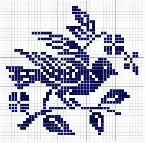 Bird Diagram, Knit Inspiration, Cross Stitch Freebies, Alex Mill, Crochet Birds, Pixel Crochet, Tapestry Crochet Patterns, Pola Kristik, Cross Stitch Bird