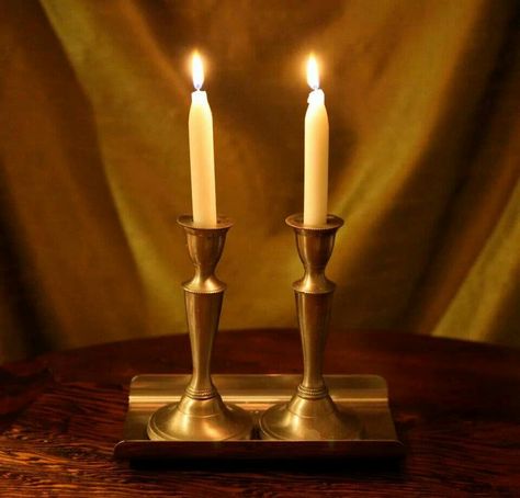 ~ Shabbat Shalom ~ Bible Picnic, Pic Candle, Shabbat Candlesticks, Interwar Period, Shabbat Candles, Shabbat Shalom, Candle Aesthetic, Jewish Holidays, Happy Things