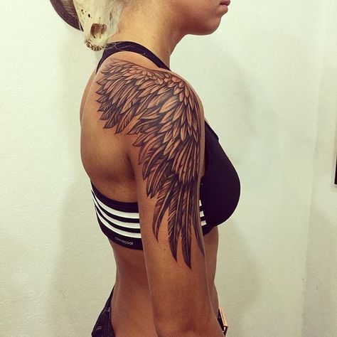 Back Arm Wing Tattoo, Wing Tattoo Sleeve Women, Wing Tattoo On Arm For Women, Wings Tattoo Shoulder Women, Wing On Arm Tattoo Women, Wings Arm Tattoos For Women, Angel Wing On Shoulder Tattoo, Arm Wing Tattoo Women, Wing Shoulder Tattoo Women