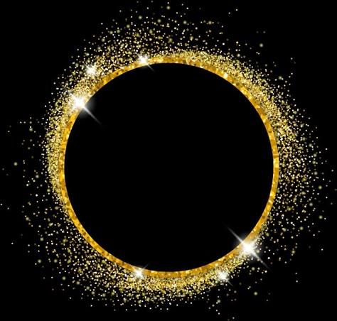 Gold Glitter Logo, Technology Design Graphic, Gold And Black Background, Circle Png, Circle Graphic, Sassy Wallpaper, Photo Frame Wallpaper, Logo Design Video, Picture Frame Decor