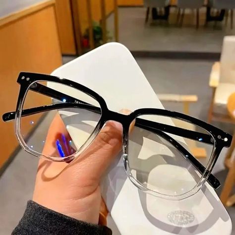 Rectangular Square Clear Lens Glases Artistic Retro Fashion Trend Glasses Frame, Unisex, Versatile Fashion Item نظارات شمسية, Clear Glasses, Estilo Preppy, Computer Glasses, Retro Mode, Vintage Eyeglasses, Style Preppy, Optical Glasses, Full Frame