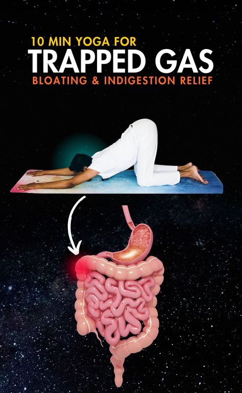 Get Rid of Trapped Gas, Bloating & Indigestion with Yoga Release Gas From Stomach, Indigestion Relief, Trapped Gas, Best Yoga Poses, Gas Relief, Learn Yoga, Cool Yoga Poses, Online Yoga, Yoga Videos