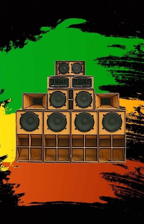 Rasta Background, Reggae Music Art, Jamaican Art, Rasta Art, Reggae Art, Truk Besar, Dj Art, Systems Art, New Flyer