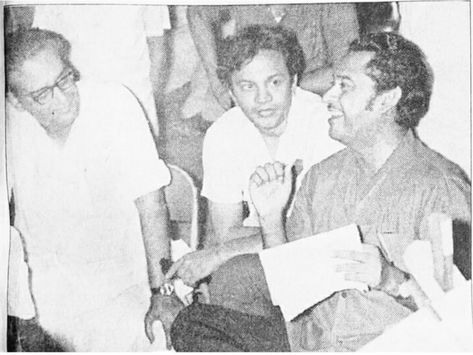 With  Hemant  Kumar  and  Uttam  Kumar. Hemant Kumar, Uttam Kumar, Kishore Kumar, Male Sketch, Fictional Characters, Quick Saves, Art