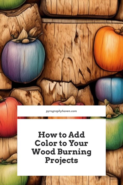 Discover how to transform ordinary wood burning into breathtaking, colorful masterpieces that will make your artwork pop and leave everyone in awe! Wood Burning Projects, Wood Burning Tips, Wood Burn Designs, Woodburning Projects, Wood Stains, Pigment Powder, Decorative Wood, Alcohol Inks, Types Of Painting