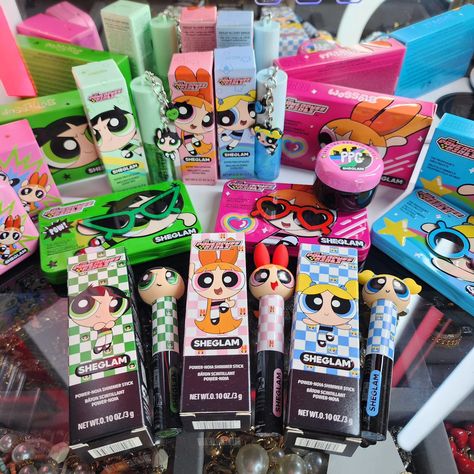 The new @sheglam_official #sheglamxpowerpuffgirls collection! Everything is so cute! #SHEGLAM #SHEGLAMcollection Sheglam Collection, So Cute, Quick Saves