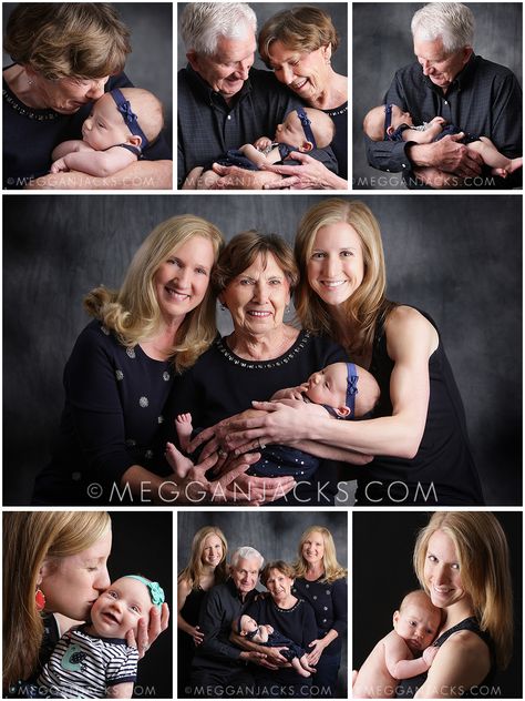 multi generational family portrait phoenix photographer http://www.megganjacks.com/phoenix-photographer-multi-generational-family-portrait/ Generation Photoshoot Ideas, Generational Photoshoot, Four Generation Pictures, 4 Generations Photo, Family Generation Photography, Grandparents Photography, Generations Photography, Generation Pictures, Studio Family Portraits